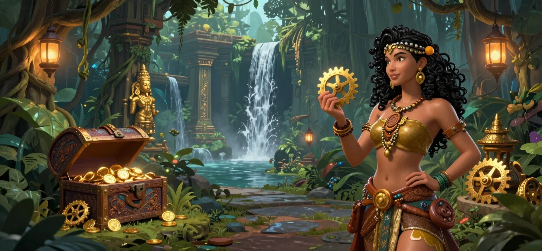 FanDuel Casino welcome bonus represented by a fantasy treasure chest and glowing coins